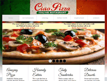 Tablet Screenshot of ciao-pizza.com